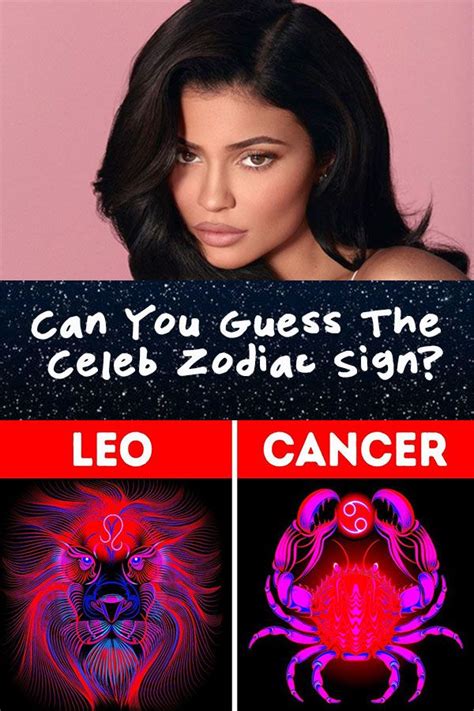 Leo man cancer woman compatibility therefore gets off to a strong start. QUIZ: Can You Guess The Celebs' Zodiac Sign | Zodiac signs ...