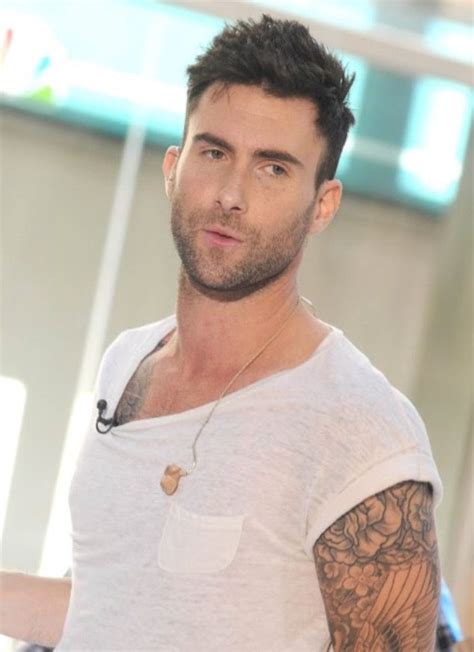 Crew cut for wavy hair. 😍😍😍 | Adam levine tattoos, Adam levine haircut, Adam levine