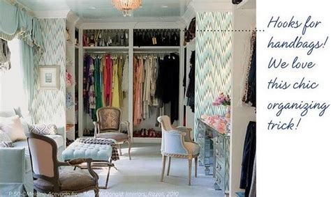 In a closet, look at shelf space, closet rod and open wall space. deliciously organized: Top 5 Favorite Handbag Storage Ideas