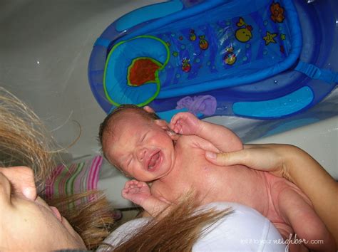 You're still not entirely comfortable handling this tiny person, and it feels strange covering her body in water. tell it to your neighbor!: How To Give a Baby a Bath