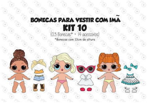 Lol vestirse juego (nombre inglés: Kit 10 p/ Vestir com imãs - Bonecas LOL no Elo7 | FUMIGA ...