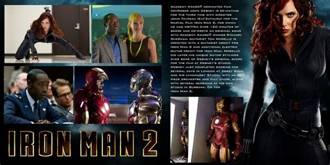 All 57 songs from the iron man 2 movie soundtrack, with scene descriptions. Soundtrack List Covers: Iron Man 2 (John Debney)