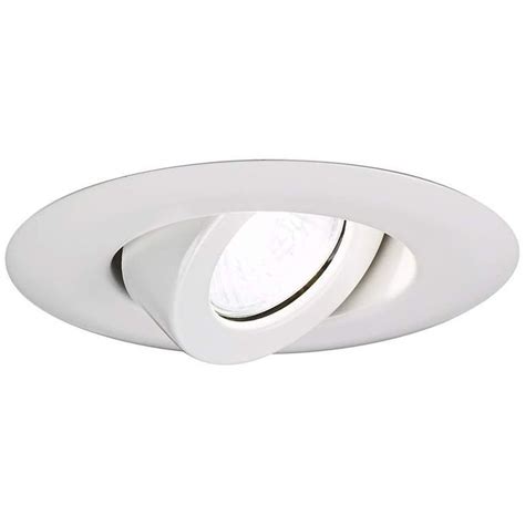 Therefore, they consume lower amounts of electric currents and enable users to save money on their electricity bills. Juno 4" Low Voltage White Gimbal Recessed Light Trim ...