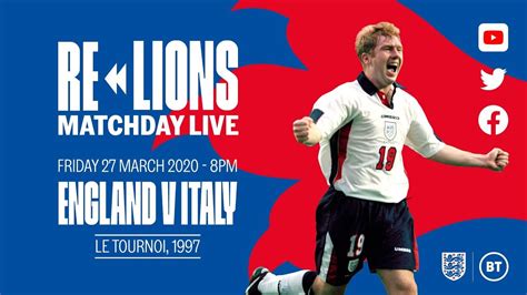 Italy v england канала pedro nedved. England v Italy | LIVE MATCH | Le Tournoi 1997 | ReLions ...