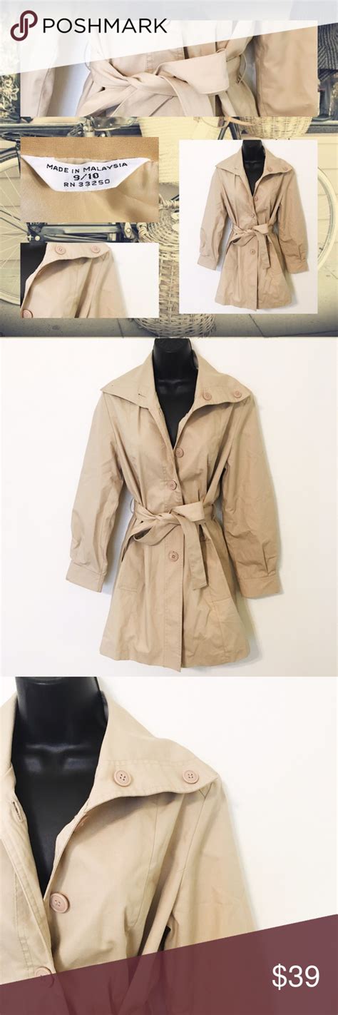 We offer fashion and quality at the best price in a more sustainable way. Vintage~Made In Malaysia Trench Coat~ Size 9/10 Great ...