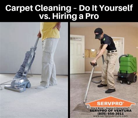 The most important beginner tip is. Carpet Cleaning - Do it Yourself vs Hiring a PRO SERVPRO of Ventura | Cleaning, How to clean ...