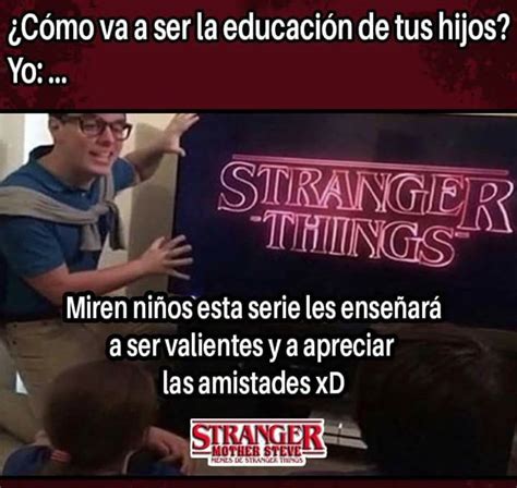 Fondo de pantalla de dibujos animados. Espero que mi mamá me dijera eso | Memes de stranger things, Memes, Memes divertidos