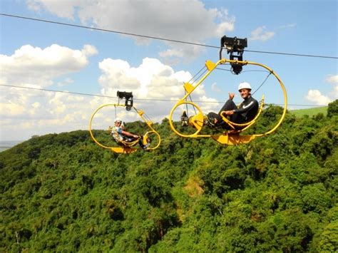 Shot from helicopter with shotover gimbal and red 8k camera. Hot Park lança nova atração paga a parte: Aerobike