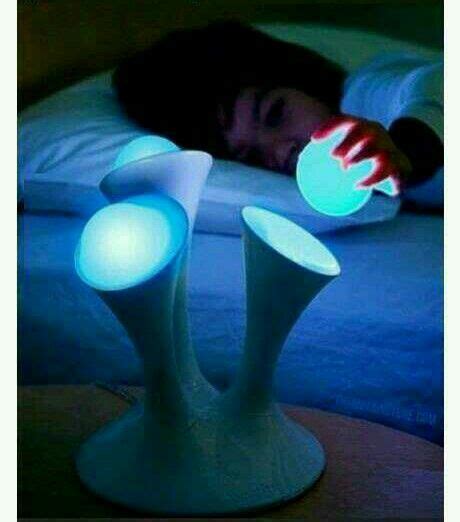 Do you love a relaxing ambiance in your room? Nightlight with glowing removable balls for trips to the ...