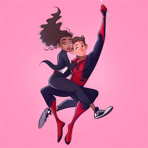 Died in an airplane crash. Michelle 'MJ' Jones and Peter Parker #spideychelle # ...