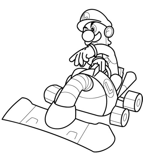 Coloriage mario à imprimer : Dessin à colorier: Mario Kart (Jeux Vidéos) #10 ...