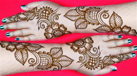 In this era, many girls like to put only the backside of the hand. Latest floral mehndi designs | back hand mehndi designs ...