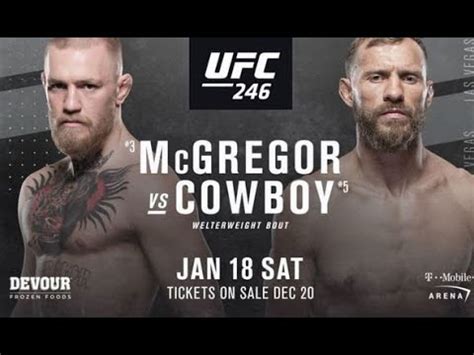 UFC 246 Main Card Highlights - YouTube