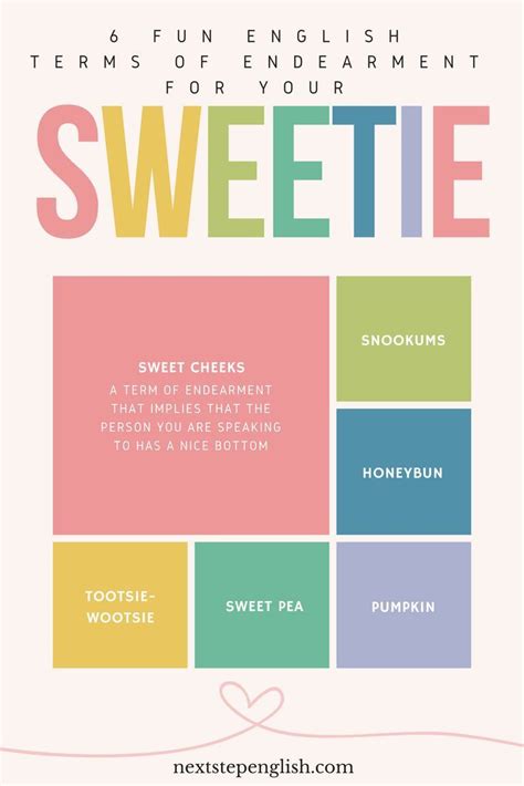 Most couples have sweet nicknames for one another based on things that make their relationship special. Unique endearment list. Cute Nicknames to Call Your ...