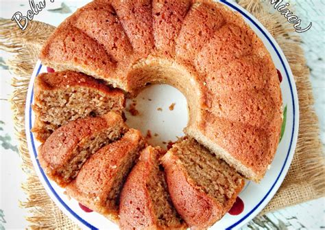 Cake enak dengan tekstur yang lembut dan empuk sungguh menggoda. Resep Bolu Pisang Panggang 1 Telur (no mixer) oleh Sari ...