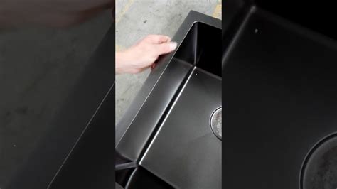 Remove stains from a porcelain sink using household items such as vinegar and hydrogen peroxide and buff away small scratches using baking soda. Anti-scratch stainless steel sink-Novasinks - YouTube