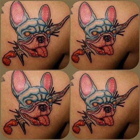 Adorable french bulldog waiting for his snacks. French Bulldog tattoo