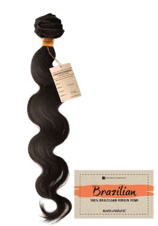 First, detangle the hair, afterwards wash the hair with lukewarm water. Sensationnel Bare & Natural 100% Brazilian Remi ...