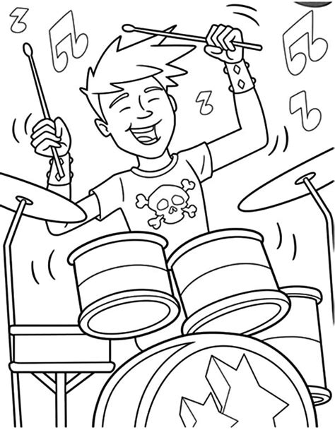 Sleepy bones lol surprise series 3 coloring. Rock And Roll Coloring Pages - Coloring Home