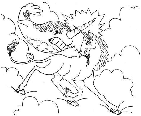 302x201 how to draw a kawaii unicorn step 5 random geekery. Unicorn and Narwhal Fight in the Sky Coloring Page - NetArt