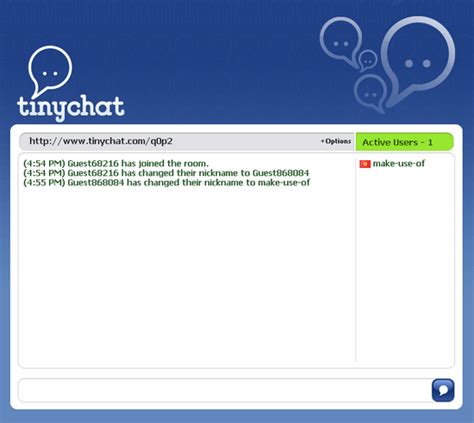 If you continue to use this site we assume that you accept this. TinyChat: Online Chat Rooms Without Registering