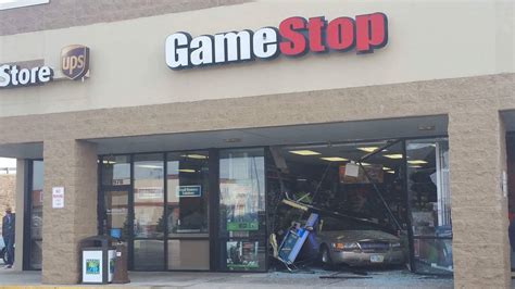 The playstation 5 with two controllers, a headset and a gamestop here's hoping you're able to get one. Car in reverse crashes into the Celina Ohio, GameStop. : pics