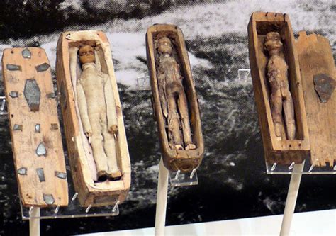 The coffins on the bottom has been theorized to be older due to the amount of decay compared to the other five; decembrie 2012 | Autopunct cardinal (div)