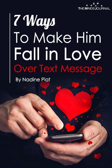 Here are some romantic text messages for her that she'll love to see pop up on her phone. 7 Ways To Make Him Fall in Love Over Text Message ...