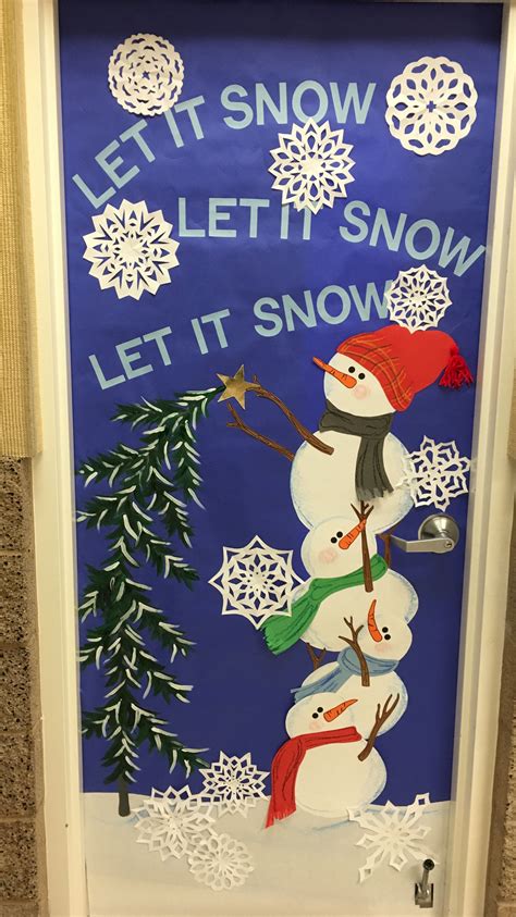 Snowman door 2017 | School door decorations, Christmas door decorations, Winter door decorations