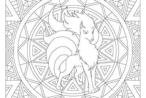 Download and print these pokemon for. #038 Ninetales Pokemon Coloring Page | Pokemon coloring ...