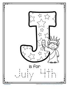 Preschool 4th of july worksheets for teaching and learning in the classroom or at home. FREE *** G is for Grandma trace and color printable # ...