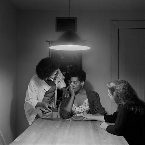 I wasn't interested in the act of performing before i made this series, i just thought of myself as the most convenient subject. Photos from Carrie Mae Weems's "Kitchen Table Series ...