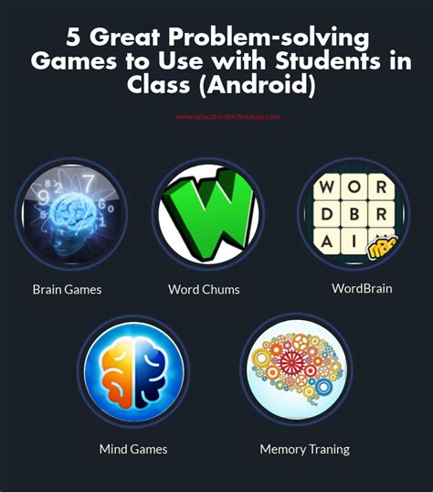 Once kids have the tools, they need to be able to apply those tools to. 5 Great Problem-solving Games to Use with Students in ...