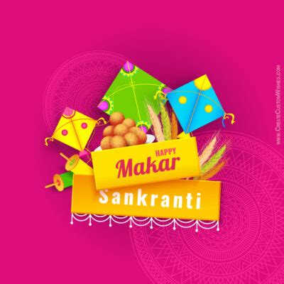 Makar sankranti is a hindu festival celebrated on 14th january every year. Free Makar Sankranti Greeting Cards Maker Online | Create ...