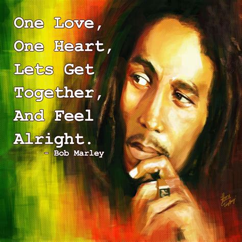Let's get together to fight this holy armageddyon (one love) so when the man comes there will be no, no doom (one song) artie have pity on those whose chances grows thinner there ain't no hiding place from the father of creation. Now more than ever! "One Love, One Heart, Lets Get ...