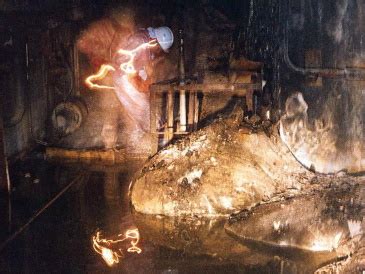 The elephant's foot was discovered by workers in december 1986. Elephant's Foot (Chernobyl) - Wikipedia