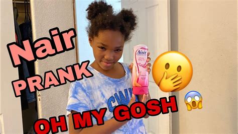 These things use strong acids to dissolve the roots of your hair. NAIR HAIR REMOVAL PRANK... Goes to far😨 - YouTube