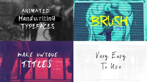 Your story book is a cinematic after effects template. Brush Animated Handwritten Typefaces After Effects ...