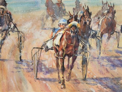 Shop harnesses paintings created by thousands of emerging artists from around the world. "Go" watercolour of the start of a Harness race in North ...