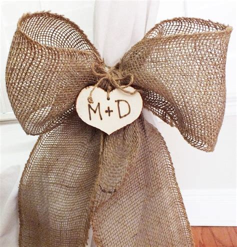 See more ideas about chair decorations, wedding chairs, chair bows. This item is unavailable | Etsy | Burlap wedding, Burlap ...