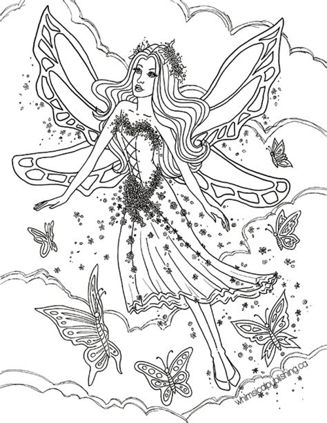 Free printable detailed fairy coloring pages. Get This Free Mother's Day Coloring Pages for Adults to ...