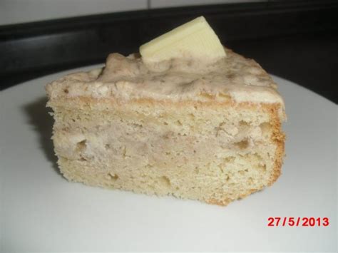 Jetzt ausprobieren mit ♥ chefkoch.de ♥. Buttermilch-Kuchen mit Bananen-Mascarpone-Creme - Rezept ...