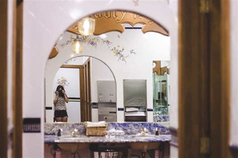 From the conceptualizing, to the crafting, the perfect little. Bathroom at Flowers at The Madonna Inn in San Luis Obispo ...