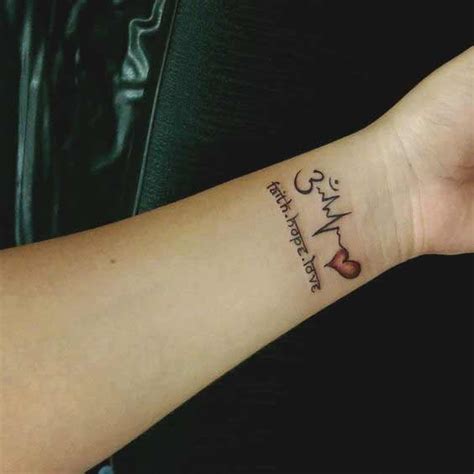 Maybe you would like to learn more about one of these? 45 Perfectly Cute Faith Hope Love Tattoos And Designs With ...