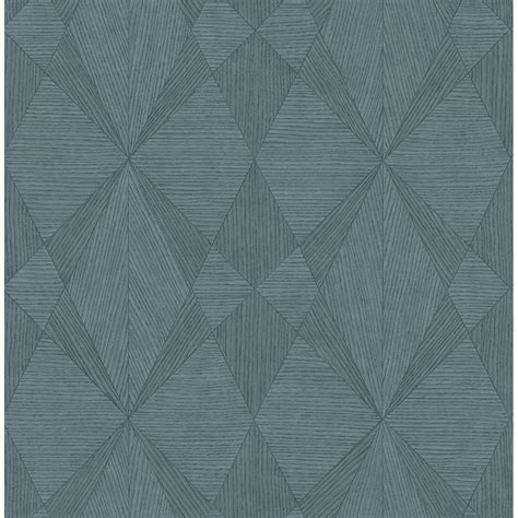 Modern 3d realistic wood grain wallpaper with geometric pattern in soft grey tones. 2908-25331 - Intrinsic Teal Geometric Wood Wallpaper - by ...