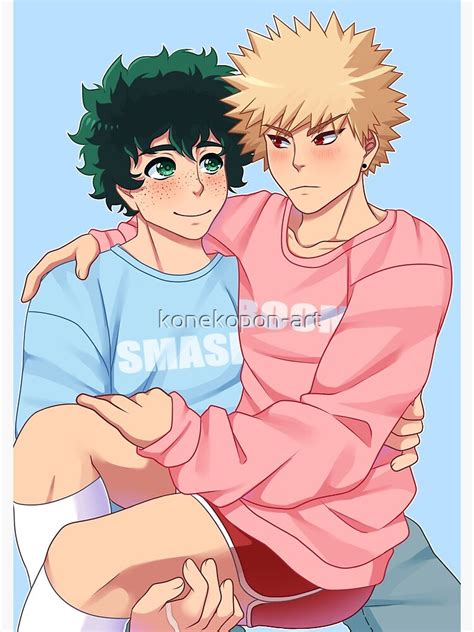 Katsuki bakugou x izuku midoriya #katsudeku #bakudeku #勝デク. "BakuDeku - pastel sweaters" Spiral Notebook by konekopon ...