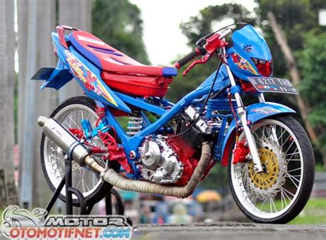 Modifikasi suzuki satria 120r kerempeng tapi buas viva. Foto Modifikasi Suzuki Satria FU 150 Kontes Terbaru