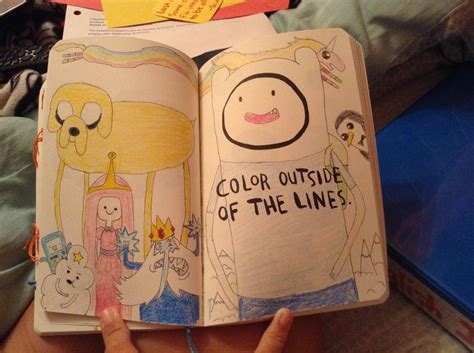 Adventure time coloring pages lady rainicorn. Wreck this Journal Adventure Time page featuring Jake ...