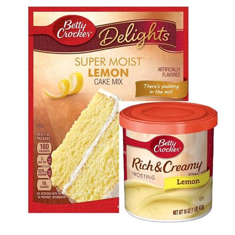Look no further than these incredible lemon cakes. Betty Crocker Super Moist Lemon Cake Mix and Betty Crocker ...
