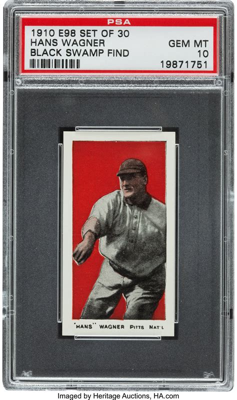 A psa gem mint 10 card is a virtually perfect card. 1910 E98 "Set of 30" Honus Wagner (Black Swamp Find) PSA ...